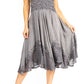 Sakkas Aphrodite Embroidered Batik Dress