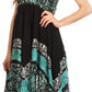 Sakkas Aphrodite Embroidered Batik Dress