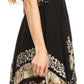 Sakkas Aphrodite Embroidered Batik Dress