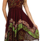 Sakkas Aphrodite Embroidered Batik Dress