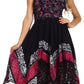 Sakkas Aphrodite Embroidered Batik Dress