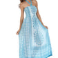 Sakkas Mehndi Henna Smocked Bodice Maxi Dress