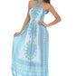 Sakkas Mehndi Henna Smocked Bodice Maxi Dress