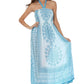 Sakkas Mehndi Henna Smocked Bodice Maxi Dress