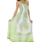 Sakkas Mehndi Henna Smocked Bodice Maxi Dress