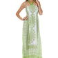 Sakkas Mehndi Henna Smocked Bodice Maxi Dress