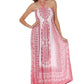 Sakkas Mehndi Henna Smocked Bodice Maxi Dress