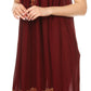 Sakkas Embroidered Palm Tree V-Neck Caftan Cotton Dress