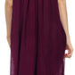 Sakkas Embroidered Palm Tree V-Neck Caftan Cotton Dress