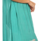 Sakkas Embroidered Palm Tree V-Neck Caftan Cotton Dress