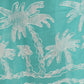 Sakkas Embroidered Palm Tree V-Neck Caftan Cotton Dress