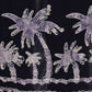 Sakkas Embroidered Palm Tree V-Neck Caftan Cotton Dress
