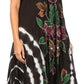 Sakkas Embroidered Painted Floral Cap Sleeve Rayon Dress