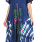 Sakkas Embroidered Painted Floral Cap Sleeve Rayon Dress