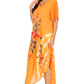 Sakkas Embroidered Painted Floral Cap Sleeve Rayon Dress