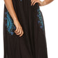 Sakkas Hoola Long Tall Full Length Tribal Printed Batik Tank Top Sleeveless Dress