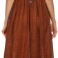 Sakkas Hoola Long Tall Full Length Tribal Printed Batik Tank Top Sleeveless Dress