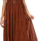 Sakkas Hoola Long Tall Full Length Tribal Printed Batik Tank Top Sleeveless Dress