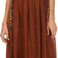Sakkas Hoola Long Tall Full Length Tribal Printed Batik Tank Top Sleeveless Dress