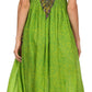 Sakkas Hoola Long Tall Full Length Tribal Printed Batik Tank Top Sleeveless Dress