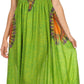 Sakkas Hoola Long Tall Full Length Tribal Printed Batik Tank Top Sleeveless Dress