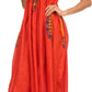 Sakkas Hoola Long Tall Full Length Tribal Printed Batik Tank Top Sleeveless Dress