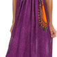 Sakkas Hoola Long Tall Full Length Tribal Printed Batik Tank Top Sleeveless Dress