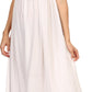 Sakkas Hoola Long Tall Full Length Tribal Printed Batik Tank Top Sleeveless Dress