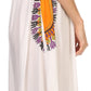 Sakkas Hoola Long Tall Full Length Tribal Printed Batik Tank Top Sleeveless Dress