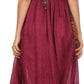 Sakkas Hoola Long Tall Full Length Tribal Printed Batik Tank Top Sleeveless Dress