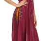 Sakkas Hoola Long Tall Full Length Tribal Printed Batik Tank Top Sleeveless Dress