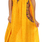 Sakkas Hoola Long Tall Full Length Tribal Printed Batik Tank Top Sleeveless Dress