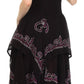 Sakkas Batik Smocked Bodice Handkerchief Hem Dress