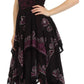 Sakkas Batik Smocked Bodice Handkerchief Hem Dress