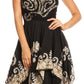 Sakkas Batik Smocked Bodice Handkerchief Hem Dress