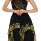 Sakkas Batik Smocked Bodice Handkerchief Hem Dress