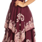 Sakkas Batik Smocked Bodice Handkerchief Hem Dress