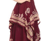 Sakkas Batik Smocked Bodice Handkerchief Hem Dress
