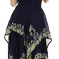 Sakkas Batik Smocked Bodice Handkerchief Hem Dress