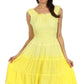 Sakkas Spring Maiden Ombre Peasant Dress