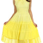 Sakkas Spring Maiden Ombre Peasant Dress