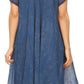 Sakkas Michiko Stonewashed Caftan Dress / Cover Up