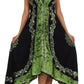 Sakkas Serenity Embroidered Batik Halter Dress