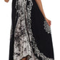 Sakkas Serenity Embroidered Batik Halter Dress