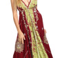 Sakkas Serenity Embroidered Batik Halter Dress