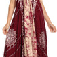 Sakkas Serenity Embroidered Batik Halter Dress
