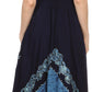 Sakkas Serenity Embroidered Batik Halter Dress