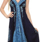 Sakkas Serenity Embroidered Batik Halter Dress