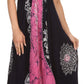 Sakkas Serenity Embroidered Batik Halter Dress