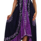 Sakkas Serenity Embroidered Batik Halter Dress